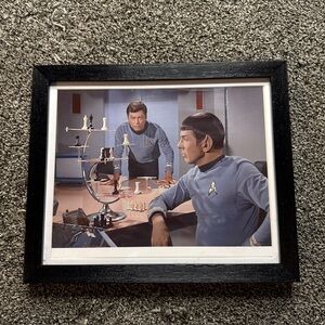 Star Trek - Mr Spock & Dr McCoy 8x10 Black Framed Photo Print